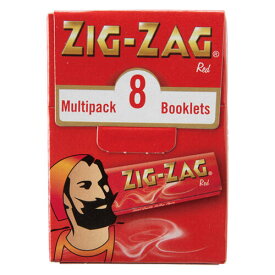 ZIG-ZAG ジグザグ 手巻きタバコ マルチパック レッド ペーパー 手巻きタバコ用 巻紙 シングルサイズ 69mm 50枚入 8P zigzag 手巻きたばこ 78810