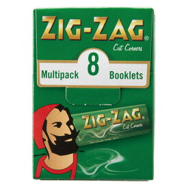 ZIG-ZAG ジグザグ 手巻きタバコ マルチパック グリーン ペーパー 手巻きタバコ用 巻紙 シングルサイズ 69mm 50枚入 8P zigzag 手巻きたばこ 78810