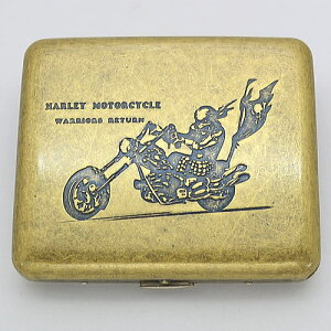アンティーク古美 バイク シガレットケース 85mm 20本 モーターサイクル タバコケース たばこケース 煙草ケース シガレット ケース
