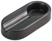 柘製作所(tsuge)イースターシガーアシュトレイ・ブラック#80450陶器葉巻灰皿シガーアッシュトレー1本用ブラックホワイト