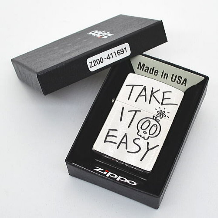 楽天市場】zippo ジッポー スカル TAKE IT EASY オイルライター z200 