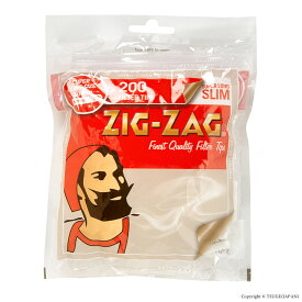 【ZIG-ZAG】ジグザグ 手巻きタバコ用 直径6mm 長さ30mm 手巻きタバコ 手巻きたばこ スーパーロングスリムフィルター 200個入 zigzag
