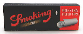 Smoking スモーキング デラックス 手巻きタバコ用 78mm巻紙50枚入とフィルターチップ50枚 手巻きタバコ Smoking・Deluxe+ Filter Tip 手巻きたばこ