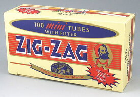 【ZIG-ZAG】ジグザグ ミニ チューブ さや紙 100本入 手巻きタバコ【バスストップ・シガレット用】zigzag 手巻きたばこ