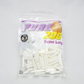 PURE　ピュア・スーパースリム・スーパーロング・フィルター 手巻きタバコ用 200個入 手巻きタバコ 直径5.3mm 長さ25mm 手巻きたばこ
