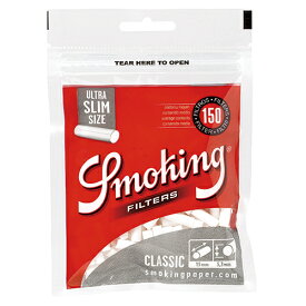 Smoking スモーキング 手巻きタバコ クラシック・ウルトラスリム・フィルター 手巻きタバコ用 フィルター 無香料 150本 手巻きたばこ