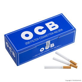手巻きタバコ OCB チュービング用 フィルター付 さや紙 OCB チューブ200本入り 手巻きたばこ