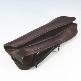 【Roland】ローランド　パイプ　ポーチ　牛革　茶色　パイプ1本用　ホック付　18011704