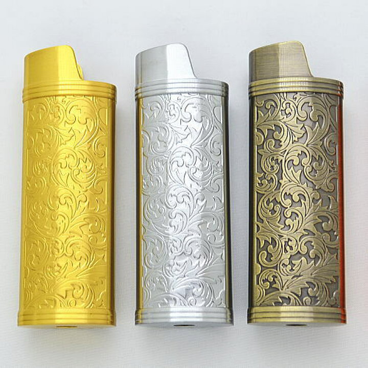 楽天市場】【BIC J26 金属製ライターケース唐草】デコ用 ビック J26 