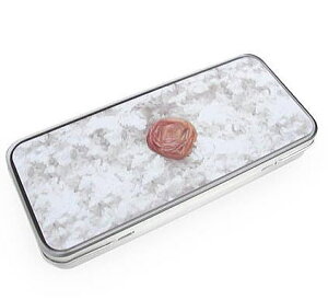 【缶ペンケース】早弁 日の丸弁当柄 ブリキ缶 カンペンケース