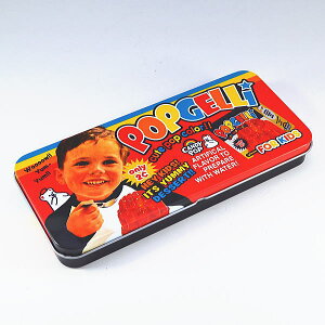 【缶ペンケース】POPGELLI ポップゼリー デザイン柄 ブリキ缶 カンペンケース 可愛い男の子のスマイル
