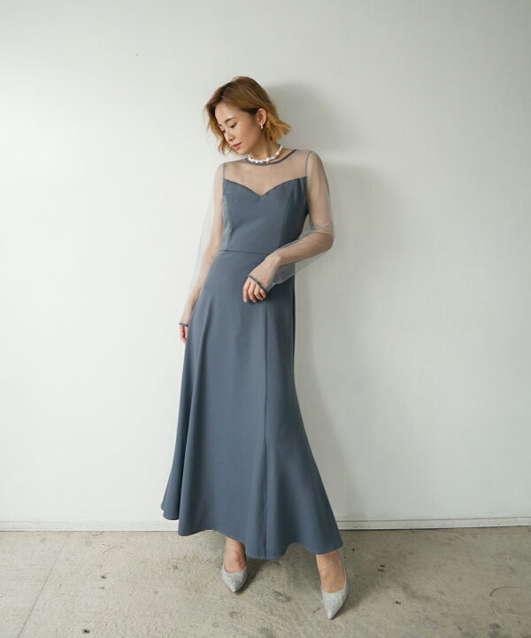 楽天市場】【40%off】gisele sheer day dress パーティー ドレス 