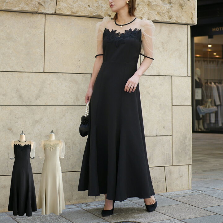 楽天市場】romano cut lace dress パーティー ドレス ワンピース 結婚  