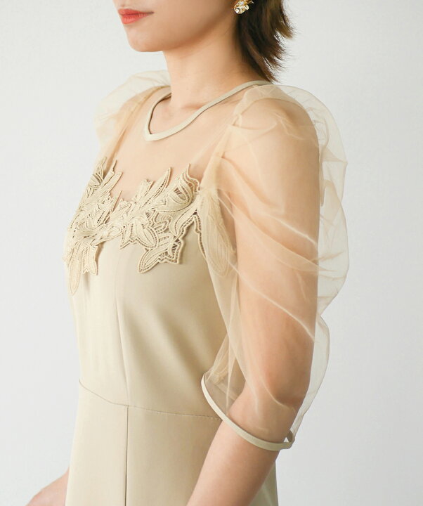 楽天市場】romano cut lace dress パーティー ドレス ワンピース 結婚 