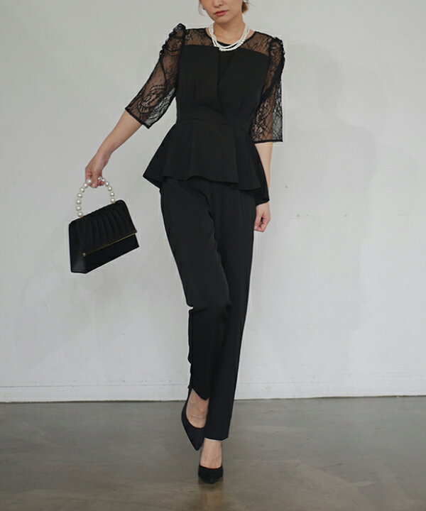 楽天市場】peplum design set up セットアップ パンツドレス 