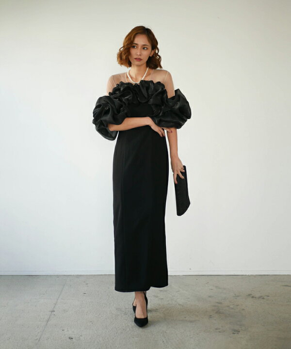 楽天市場】volume raffle dress パーティー ドレス ワンピース レース  