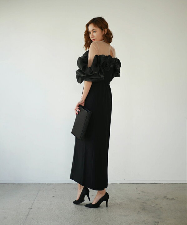 楽天市場】volume raffle dress パーティー ドレス ワンピース レース  