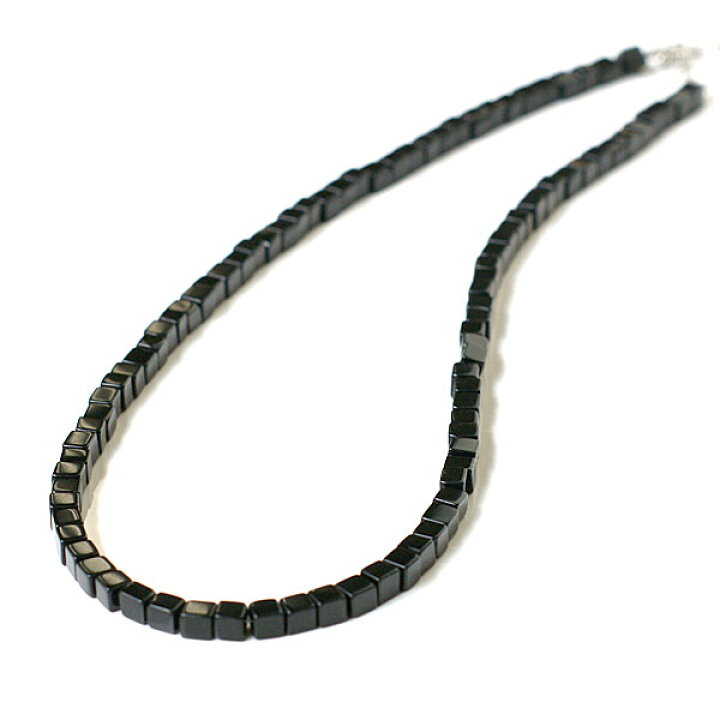 楽天市場】オニキス スクエアカット ネックレス オニキスネックレス  