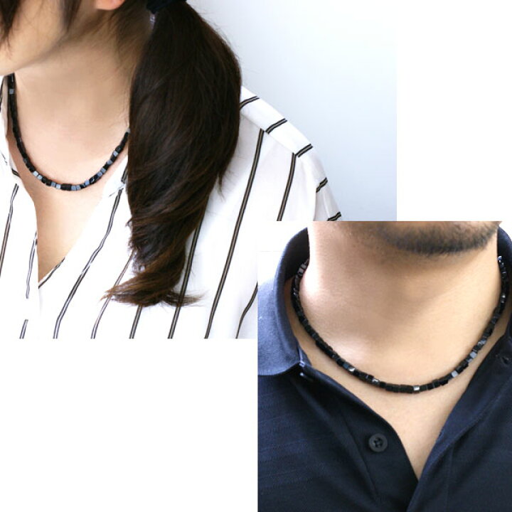 楽天市場】オニキス スクエアカット ネックレス オニキスネックレス  