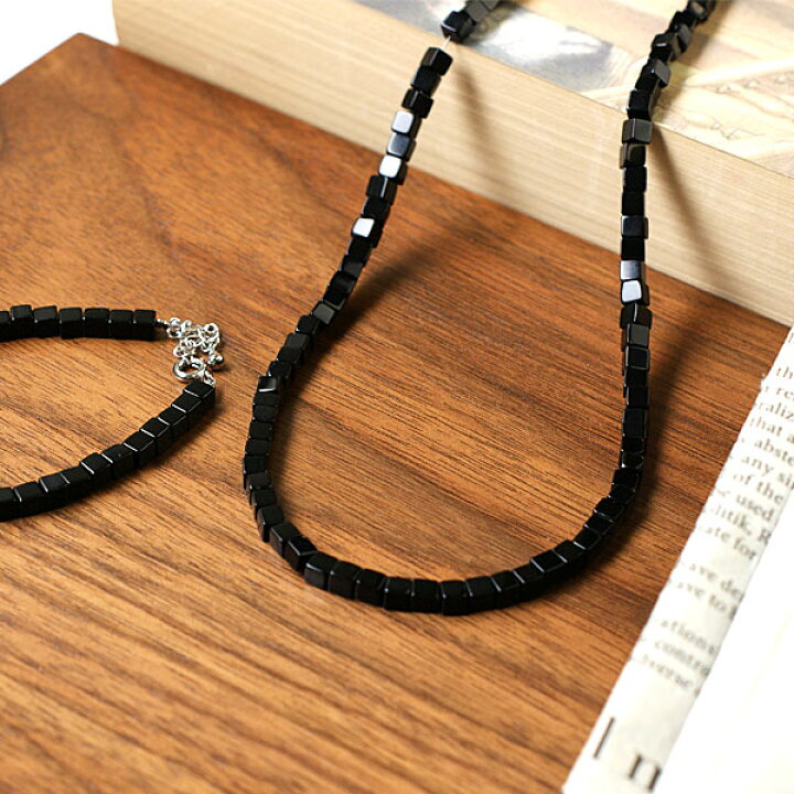 楽天市場】オニキス スクエアカット ネックレス オニキスネックレス  