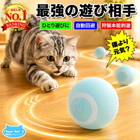 猫じゃらし 自動 ボール ねずみ 猫 おもちゃ 電動 ネコ用 回転 コロコロ 玩具 一人遊び 室内遊び 運動不足解消 ストレス発散 留守番対策 丈夫 高耐久 USB充電式 動く キャットトイ 小型軽量 大型猫対応 静音設計 猫グッズ 【チェイスボール2】