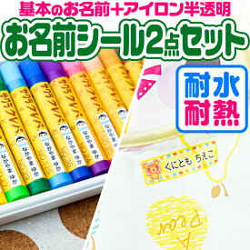 お名前シール 名前シール おなまえシール なまえシール 自社 工場 製作所 直送 お得な2点セット(おなまえシール+アイロン半透明)布用 アイロンシール ネームシール 200デザイン 最大768枚 食洗機 レンジ