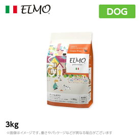 ELMO エルモ プロフェッショナーレ ドッグフード ダック＆ポテト グレインフリー アレルギーケア 成犬用 3kg （プレミアムフード）