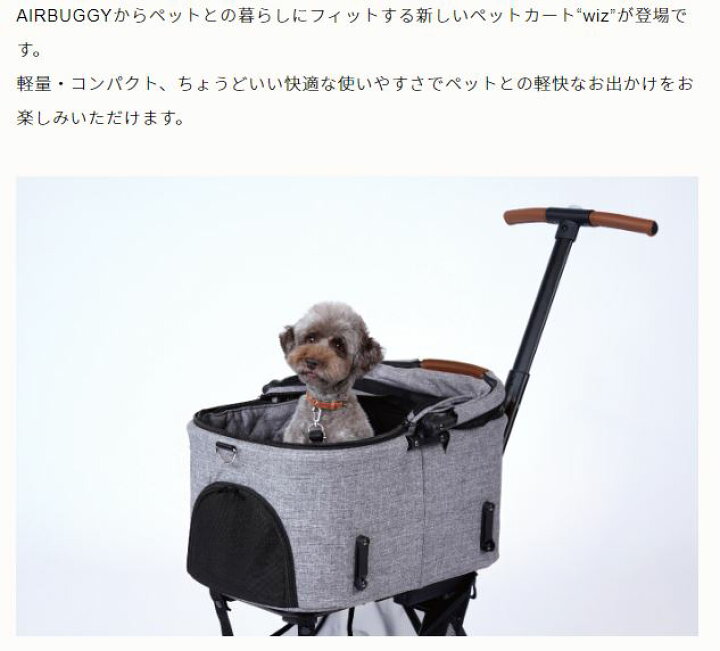 楽天市場】AIRBUGGY エアバギー エアーバギー Wiz ウィズ EARTH GREY 