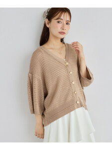 �ySALE�^50%OFF�z7GV�l�b�N���b�V���j�b�g�J�[�f�B�K�� mysty woman �~�X�e�B�E�[�}�� �g�b�v�X �J�[�f�B�K�� �u���b�N �x�[�W�� �z���C�g�yRBA_E�z�y���������z[Rakuten Fashion]