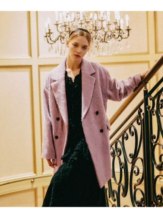 楽天市場】【SALE／50%OFF】アルパカ混シャギーコート mysty woman 