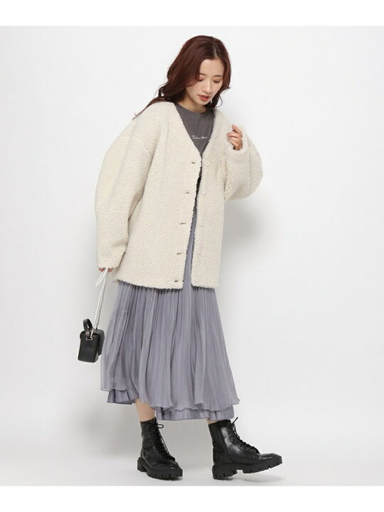 楽天市場】【SALE／50%OFF】(W)テディベアボアカーデ mysty woman 