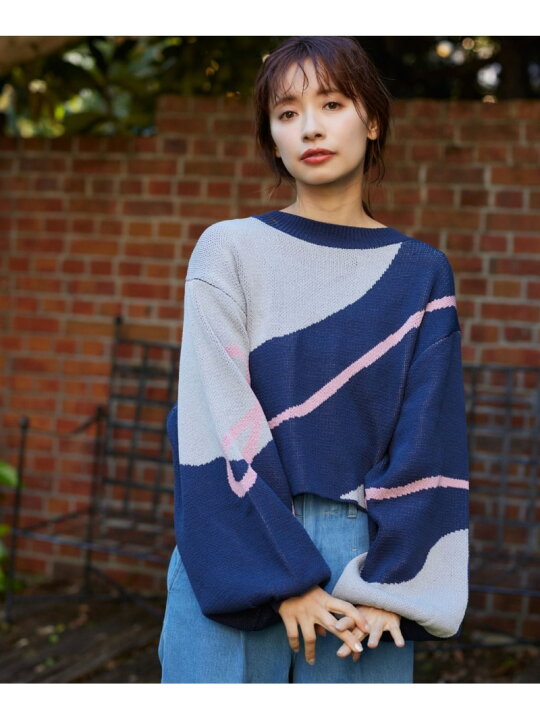 楽天市場】【SALE／60%OFF】リボンジャカードニットプルオーバー mysty 