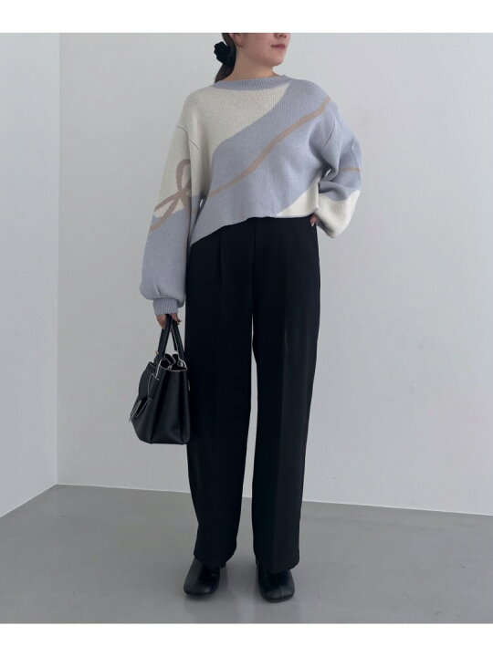 楽天市場】【SALE／60%OFF】リボンジャカードニットプルオーバー mysty 