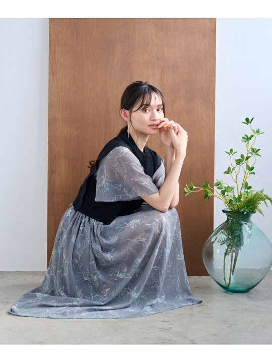 楽天市場】【SALE／50%OFF】(W)ニットベスト2PガラOPSS mysty woman 