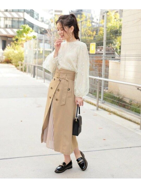 楽天市場】【SALE／33%OFF】トレンチプリーツSK mysty woman ミスティ  
