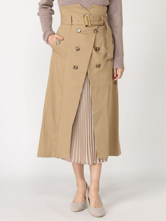 楽天市場】【SALE／33%OFF】トレンチプリーツSK mysty woman ミスティ  