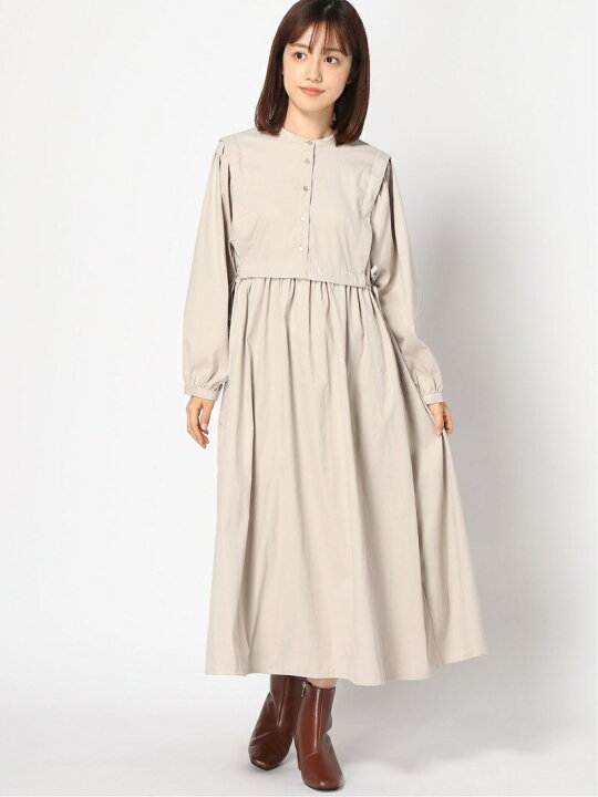 楽天市場 Sale Off W レイヤードライクワンピース Mysty Woman ミスティウーマン ワンピース 長袖ワンピース グレー パープル レッド ベージュ Rba E 送料無料 Rakuten Fashion Mysty Woman