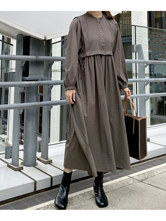 楽天市場 Sale Off W レイヤードライクワンピース Mysty Woman ミスティウーマン ワンピース 長袖ワンピース グレー パープル レッド ベージュ Rba E 送料無料 Rakuten Fashion Mysty Woman