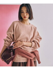 【WEB限定】アイスクリームクルーニットDX mysty woman ミスティウーマン トップス ニット レッド【送料無料】[Rakuten Fashion]