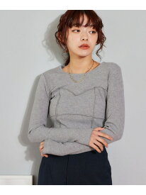 ビスチェキリカエインナー mysty woman ミスティウーマン トップス ニット ホワイト グレー ブラック【送料無料】[Rakuten Fashion]