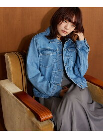 KUROKIデニムジャケット mysty woman ミスティウーマン ジャケット・アウター デニムジャケット ブルー ブラック【送料無料】[Rakuten Fashion]