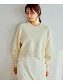 スウェットライクニット mysty woman ミスティウーマン トップス ニット イエロー ホワイト ネイビー【送料無料】[Rakuten Fashion]