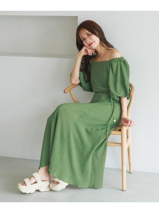楽天市場】ボリュームスリーブ2WAYワンピース mysty woman ミスティ 