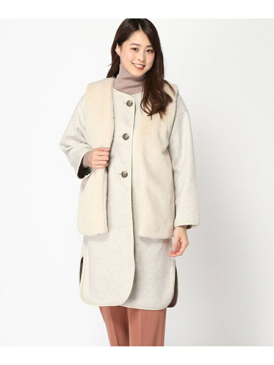楽天市場】【SALE／50%OFF】(W)ファーベストSETコート mysty woman 