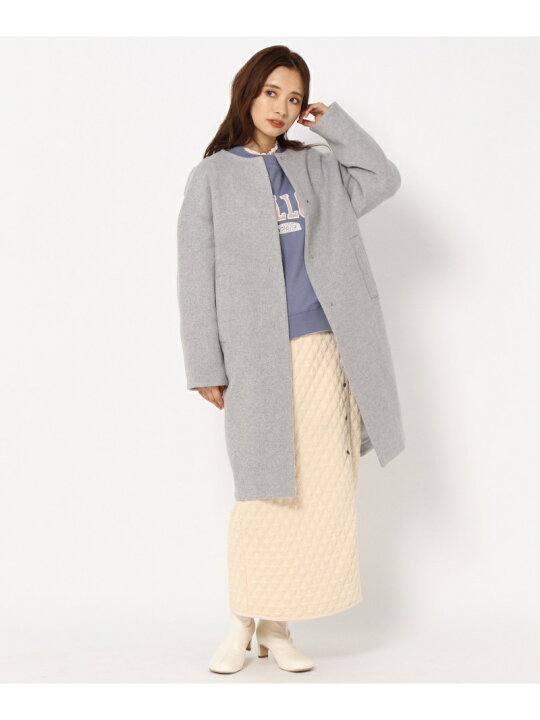 楽天市場】【SALE／50%OFF】(W)ノーカラーコクーンコート mysty woman 