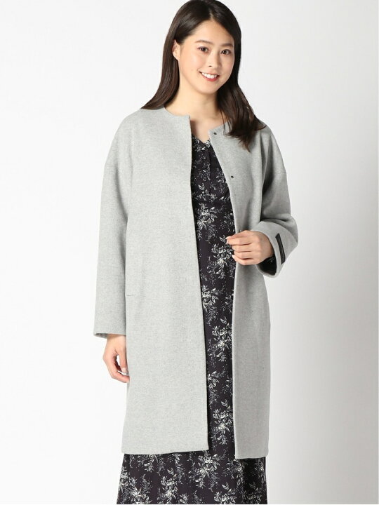 楽天市場】【SALE／50%OFF】(W)ノーカラーコクーンコート mysty woman 