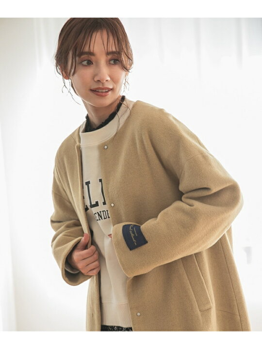 楽天市場】【SALE／50%OFF】(W)ノーカラーコクーンコート mysty woman 