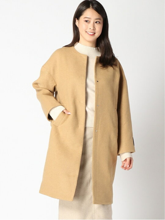 楽天市場】【SALE／50%OFF】(W)ノーカラーコクーンコート mysty woman 