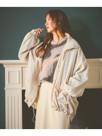 【SALE／40%OFF】【復刻】スタンドネックミドルブルゾン mysty woman ミスティウーマン ジャケット・アウター ブルゾン・ジャンパー カーキグリーン グレー ホワイト ブラック【RBA_E】【送料無料】[Rakuten Fashion]