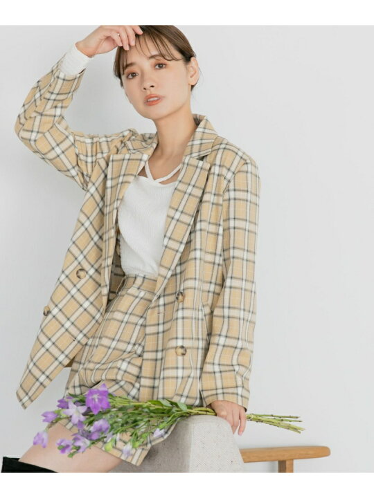 mysty DIY woman ミスティウーマン チェック セットアップ 